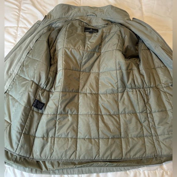 London Fog Women’s Anorak Utility Drawstring Waist Jacket Size M - Picture 9 of 14